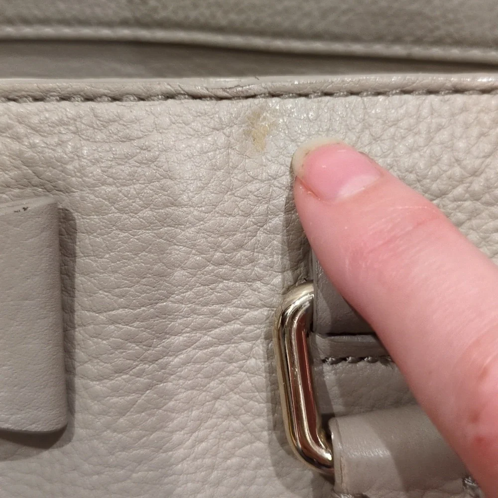 Kate Spade PROJECT Renny Drive Francis in clocktower Taupe Bag STORYBOOK Lining - Picture 15 of 15